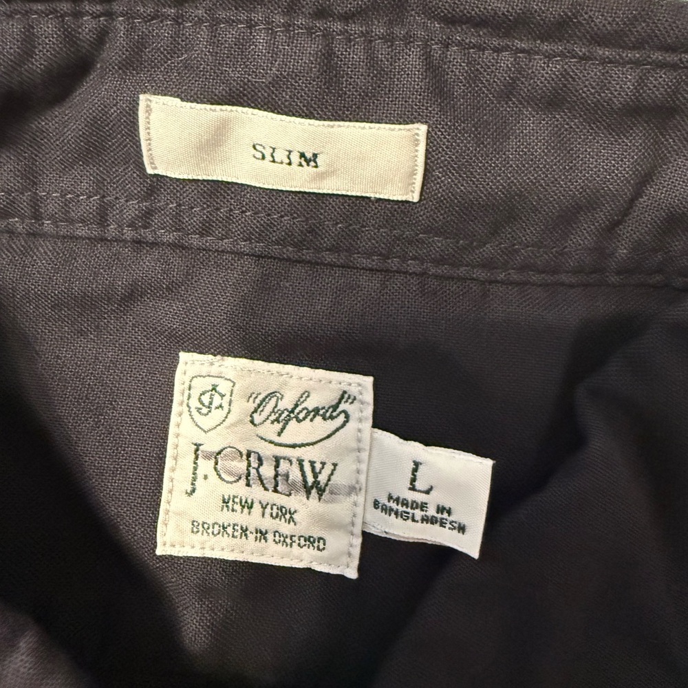 J. Crew Black Button-Down Shirt with Chest Pocket - Picture 6 of 9
